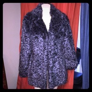 Reversible furry coat